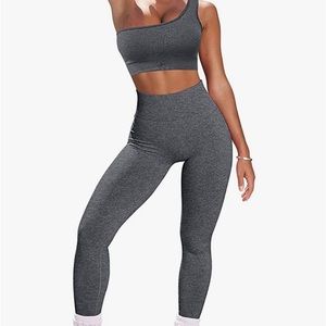 OYS Gray 2 Piece Workout Set